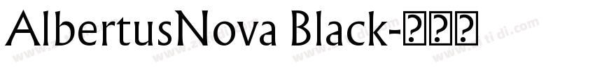 AlbertusNova Black字体转换